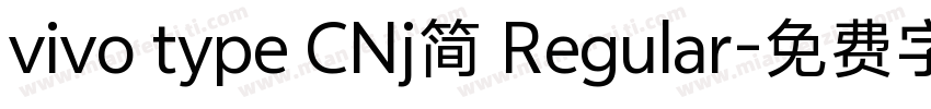 vivo type CNj简 Regular字体转换